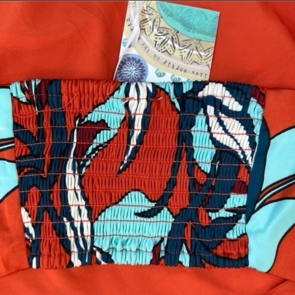 Sigrid Olsen Two Piece Set Halter Top and Skirt Orange Tropical Print Size
Small - Picture 6 of 12